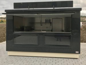 Charcoal Grill Catering Kiosk